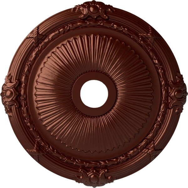 Ekena Millwork Heaton Ceiling Medallion (Canopies up to 6 1/2"), 27 1/2"OD x 3 7/8"ID x 2 1/4"P, Antique Copper CM27HEACS - main